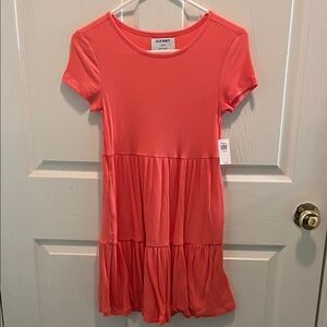 Old Navy Vibrant Coral Casual Dress for Kids